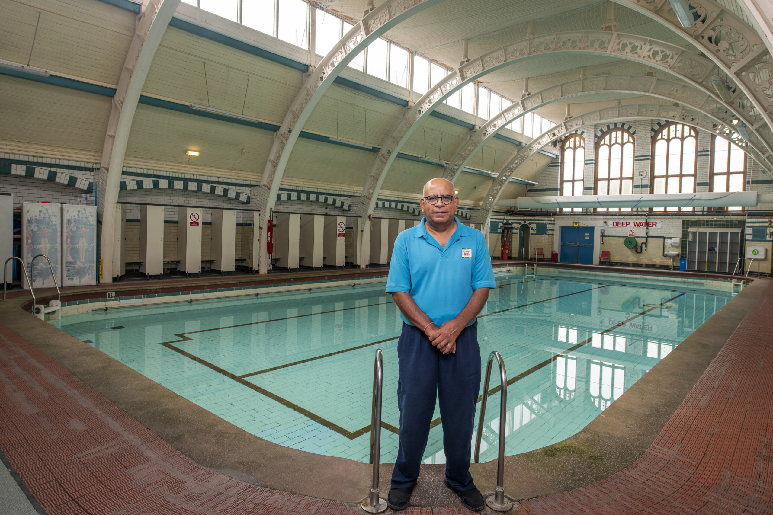 lifeguard next to victorian baths