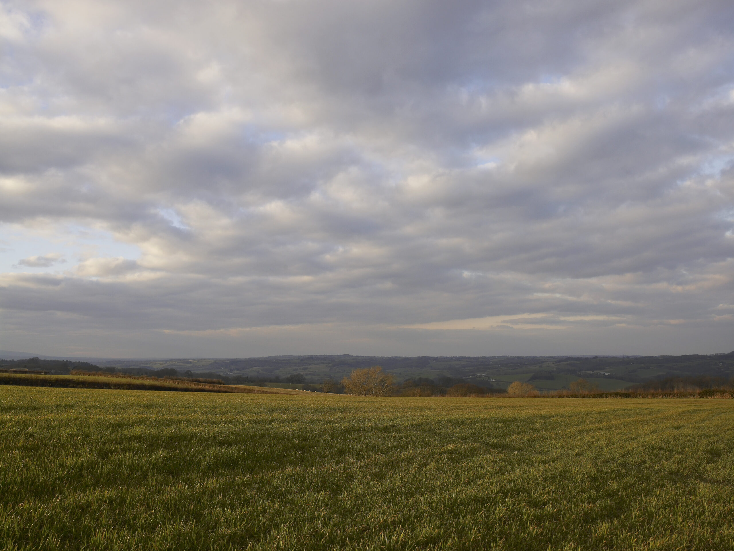 Watercolor sky over Teme Valley-